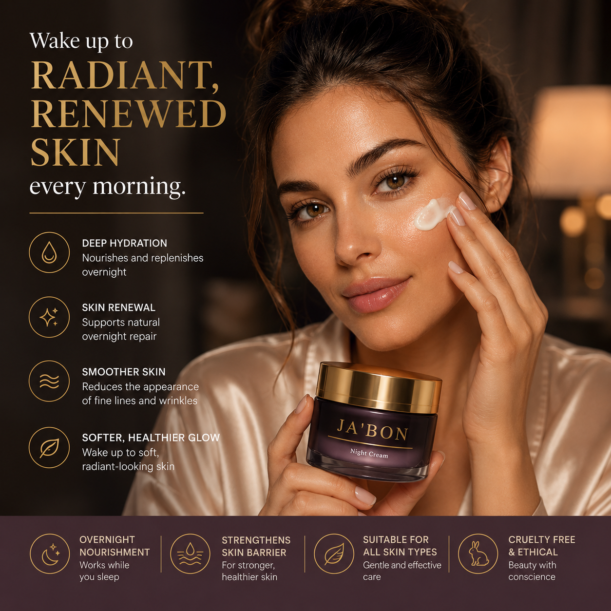 🌙 LunaGlow™ Overnight Repair Cream