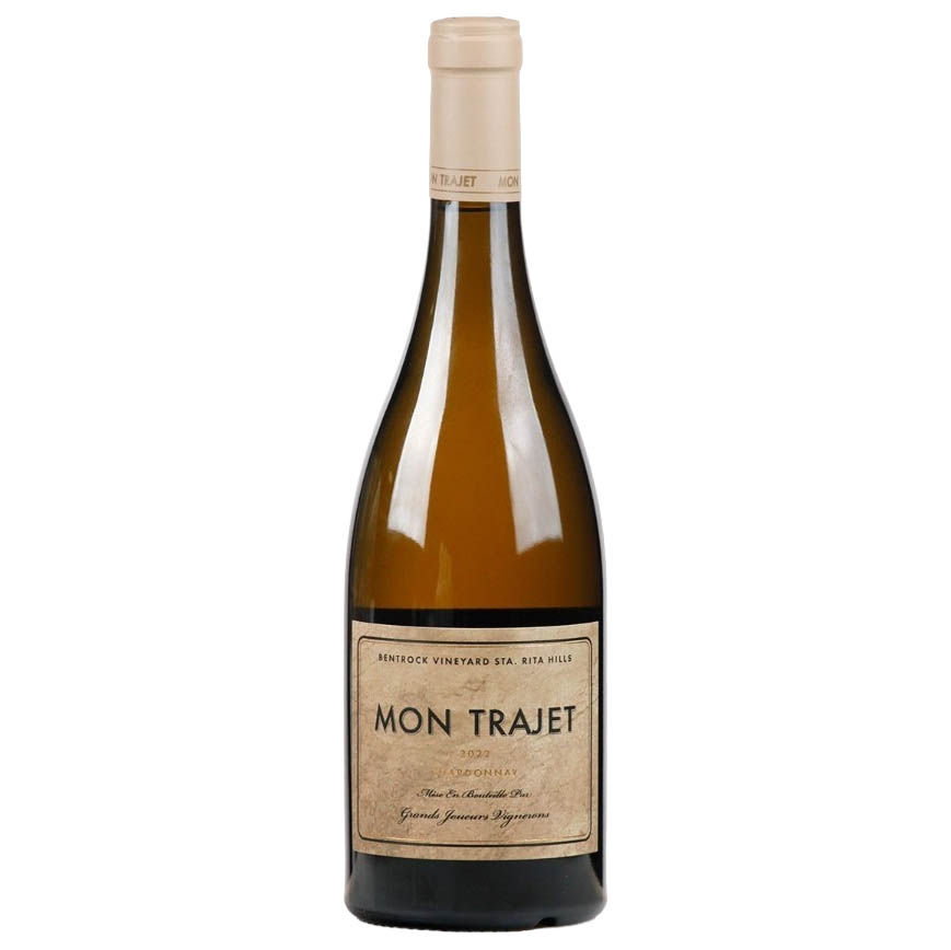 Mon Trajet Chardonnay Central Coast California white wine bottle