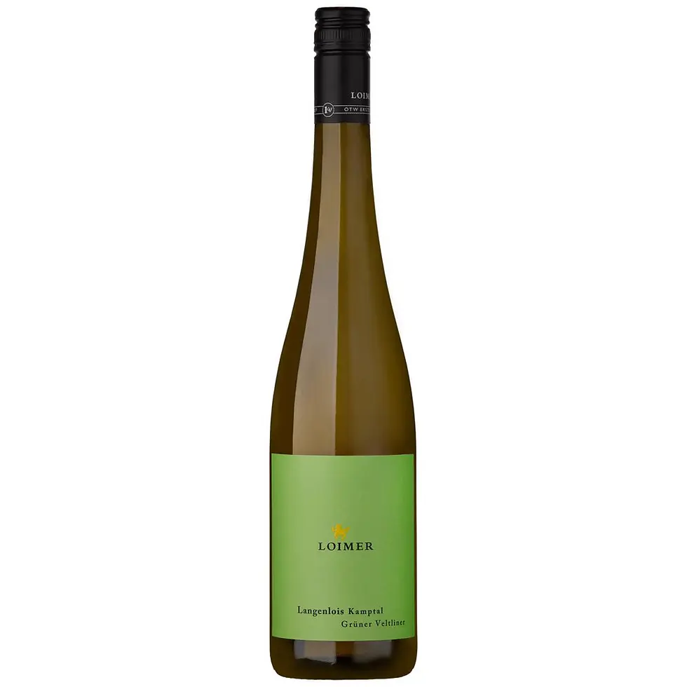 Bottle of Weingut Loimer Grüner Veltliner from the Kamptal region of Austria