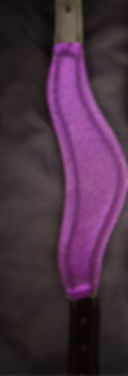 Thumbnail: Glitzy Purple Leather Headcollar