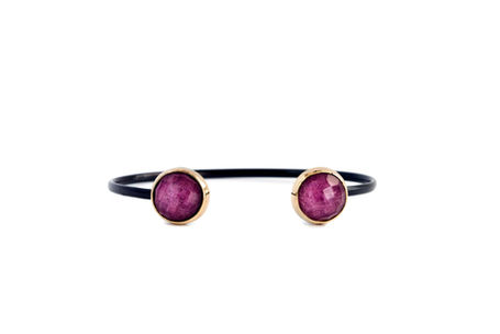 Βραχιόλι 925 με φυσικό ρουμπίνι | 925 sterling silver bracelet with natural ruby