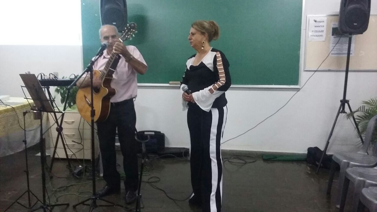 Sérgio Santos e esposa Marlene