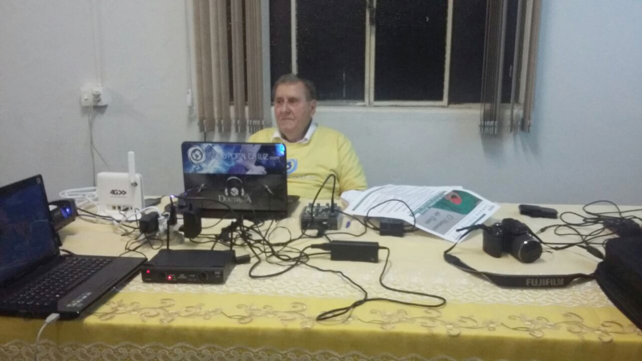 Hélio Dias na transmissão