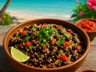 Keys Vegetarian Quick Black Beans and Rice 