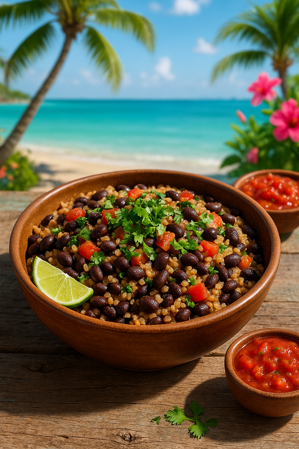 Keys Vegetarian Quick Black Beans and Rice