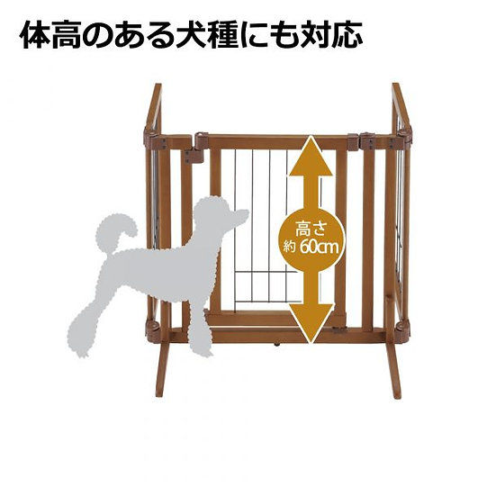 縮圖：日本Richell木製附門圍欄M
