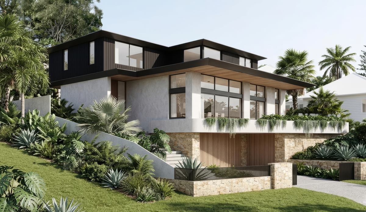 northbridge architects sydney; lower north shore architects sydney; sloping site architects sydney