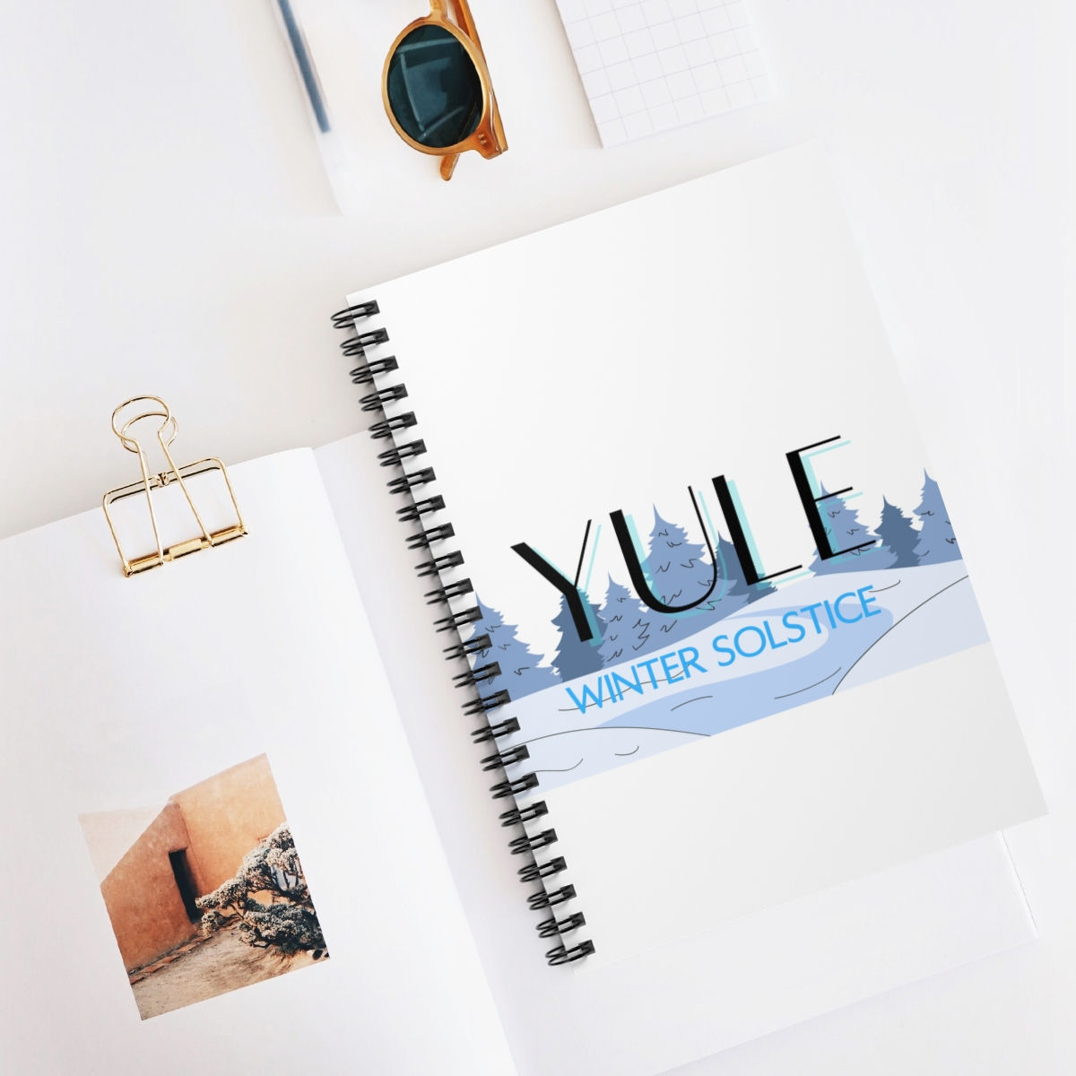 Yule Winter Solstice - Pagan Sabbat Series - Spiral Notebook Ruled Line