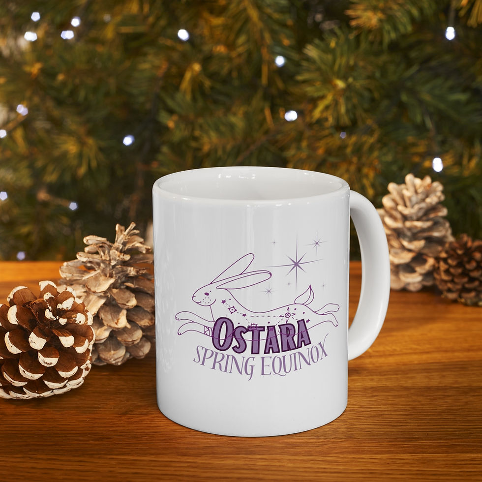 Thumbnail: Ostara - Purple Rabbit- Ceramic Mug 11oz