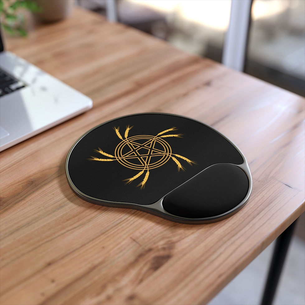 Thumbnail: Harvest Pentacle  - Mouse Pad With Wrist Rest