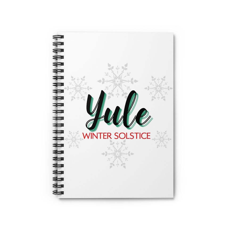 Thumbnail: Yule - Winter Solstice - Spiral Notebook - Ruled Line