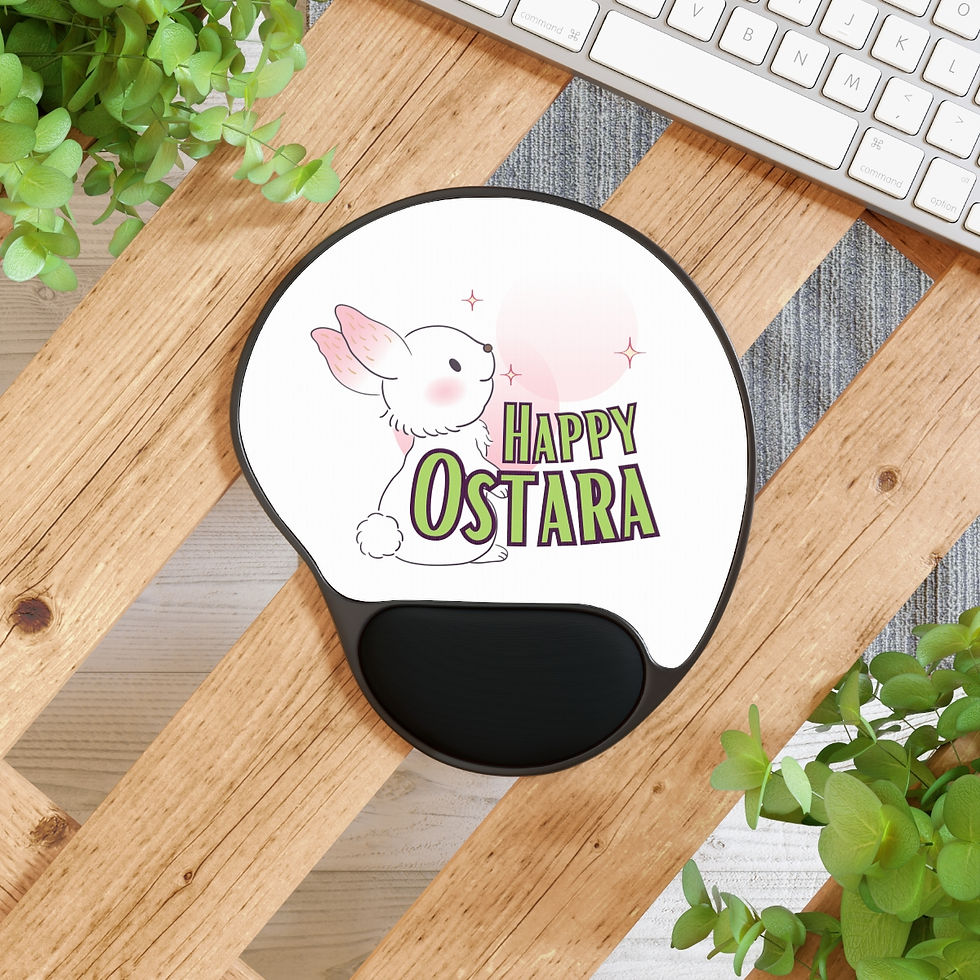 Thumbnail: Happy Ostara - Mouse Pad With Wrist Rest