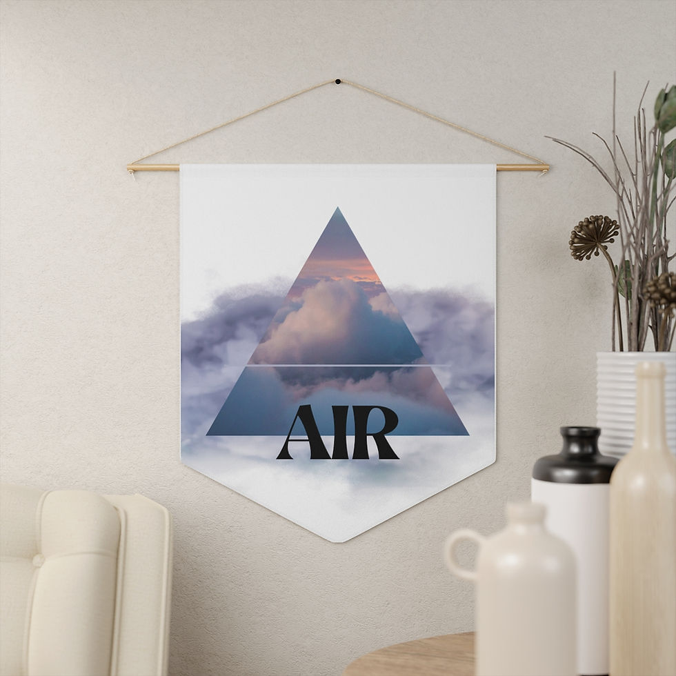 Thumbnail: Air Element Alchemic Symbol - Pagan Pennant