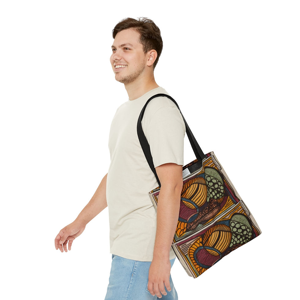 Thumbnail: Harvest Bakset Neurographic Art- Tote Bag (AOP)