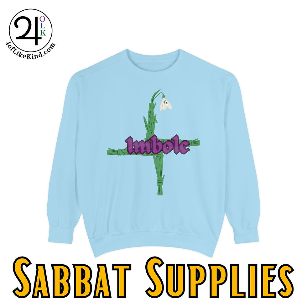Thumbnail: Imbolc Inspired Unisex Sweatshirt - Celebrate Nature's Awakening