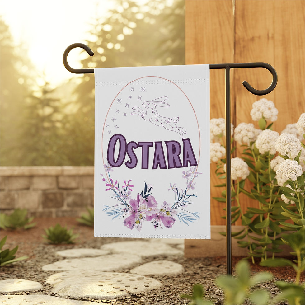 Thumbnail: Ostara - Purple Egg - Garden & House Banner