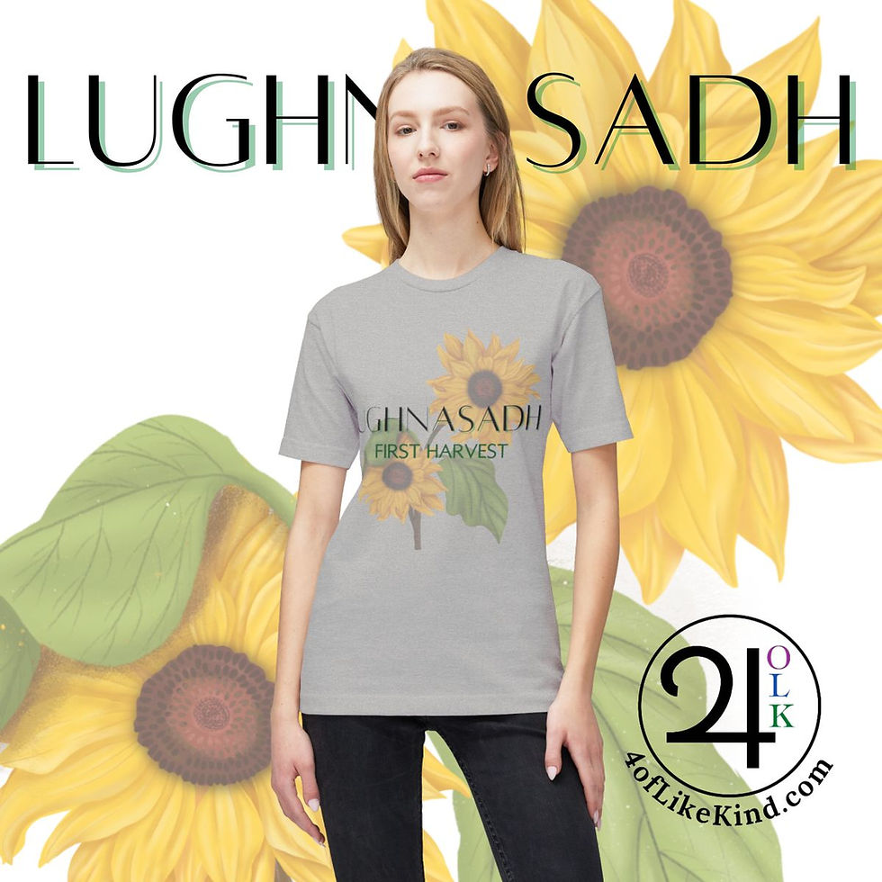 Thumbnail: Lughnasadh - Pagan Sabbat Series - Unisex Midweight T-shirt, Made in US