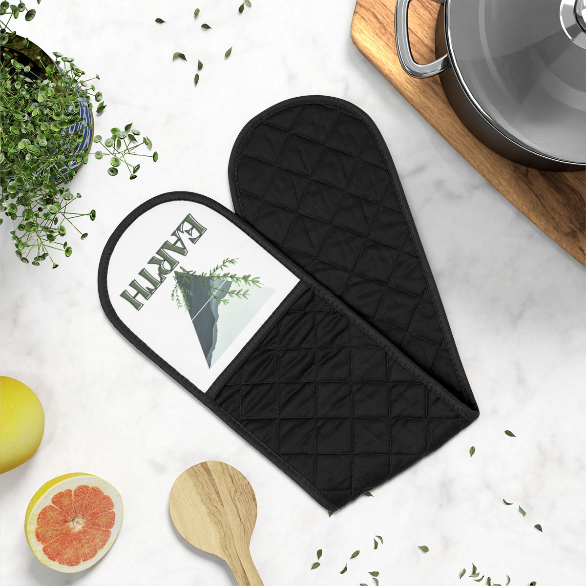 Earth Element Symbol - Oven Mitts