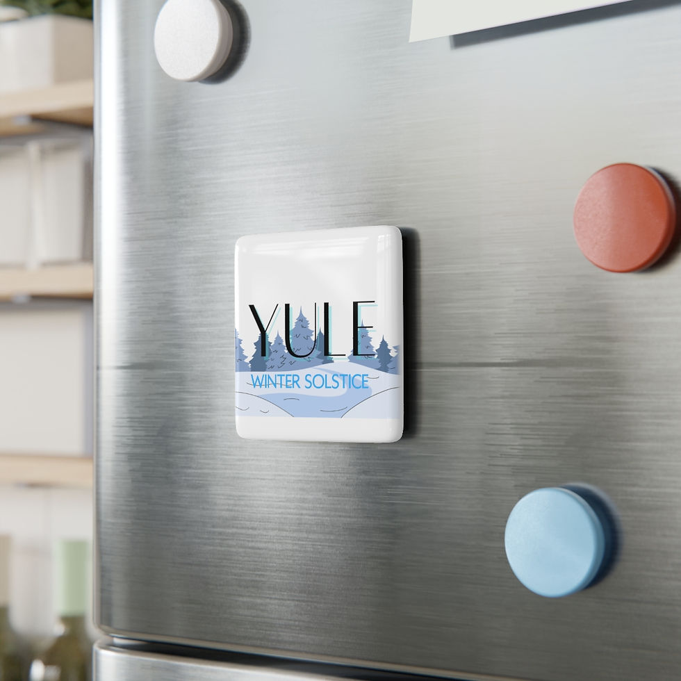 Thumbnail: Yule - Sabbat Series - Porcelain Magnet, Square