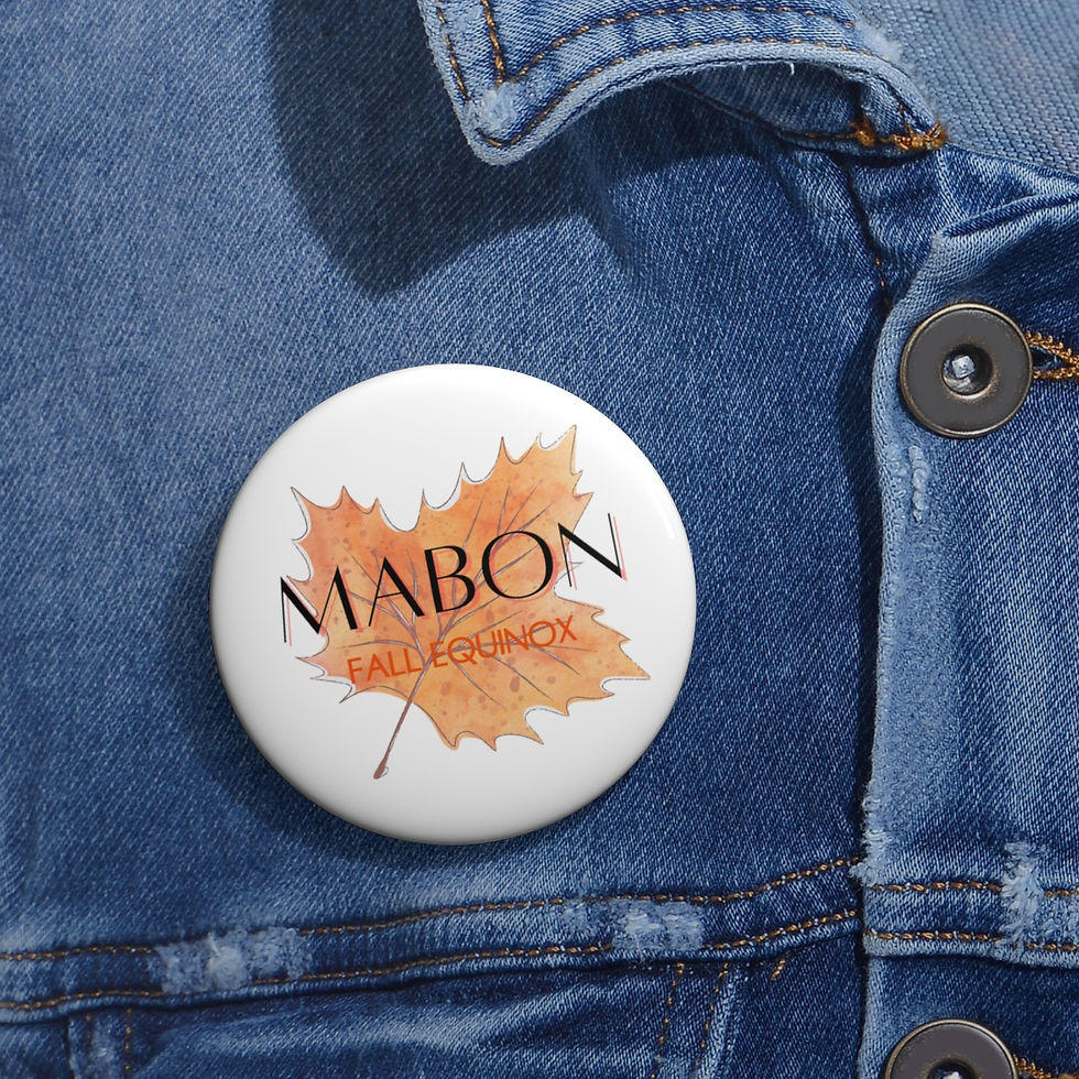 Thumbnail: Mabon Fall Equinox - Pagan Sabbat Series - Custom Witchy Pin Buttons