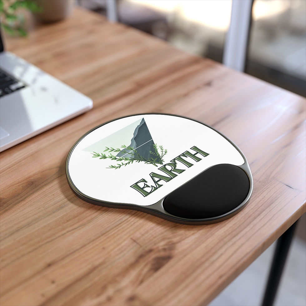 Thumbnail: Earth Element Symbol  - Mouse Pad With Wrist Rest