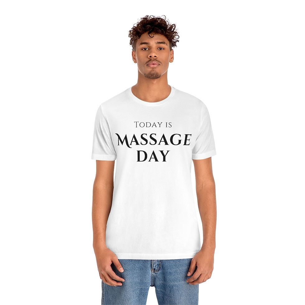 Thumbnail: Today is Massage Day  - Unisex Jersey Short Sleeve Tee