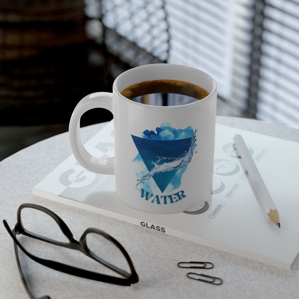 Water Element Symbol - Jumbo Mug, 20oz