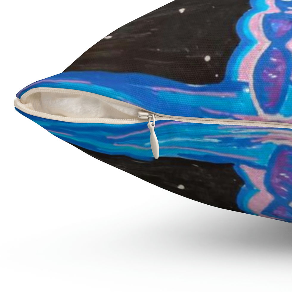 Thumbnail: Water Phoenix- Spun Polyester Square Pillow
