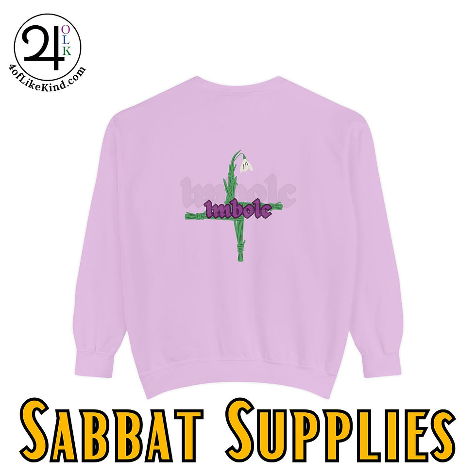 Thumbnail: Imbolc Inspired Unisex Sweatshirt - Celebrate Nature's Awakening