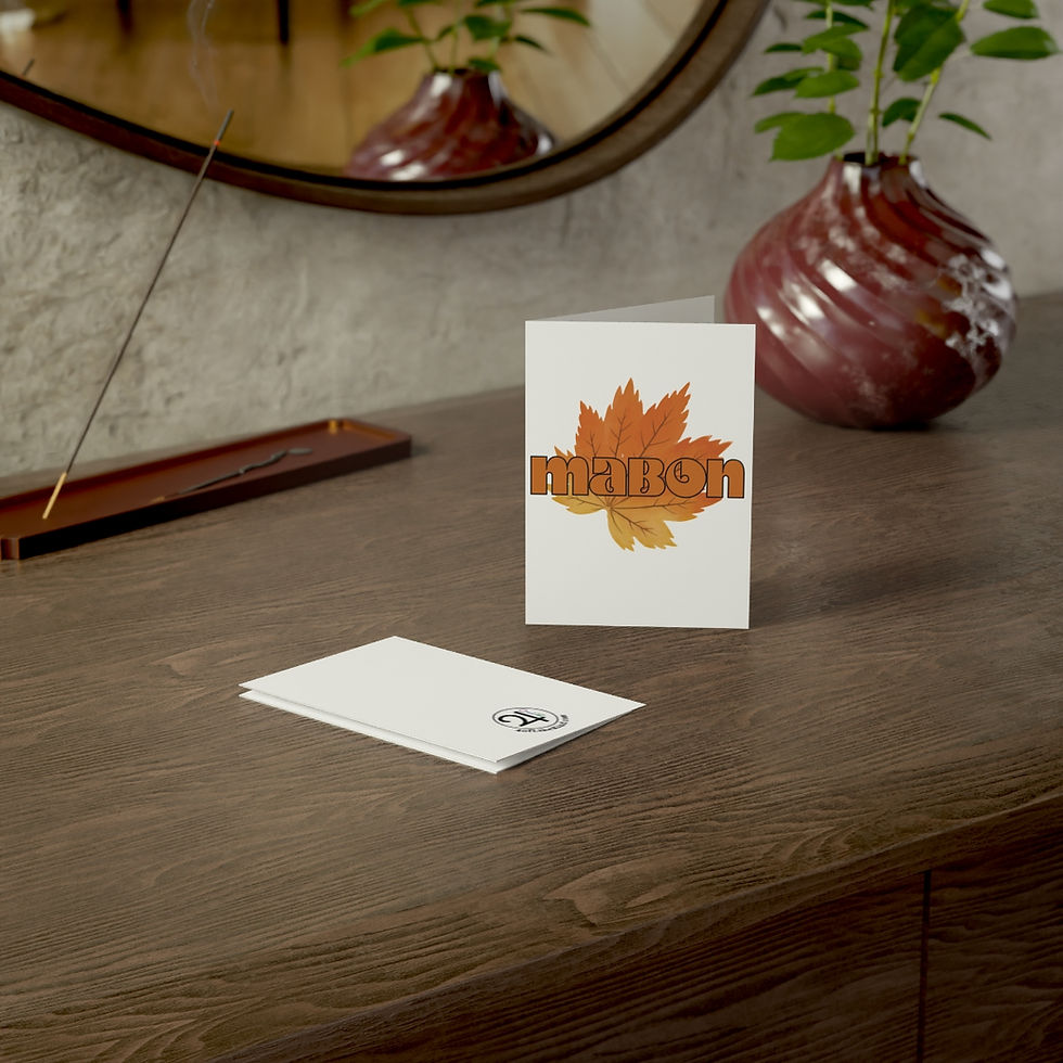 Thumbnail: Mabon Bold - Pagan Sabbat Decor - Greeting Cards 