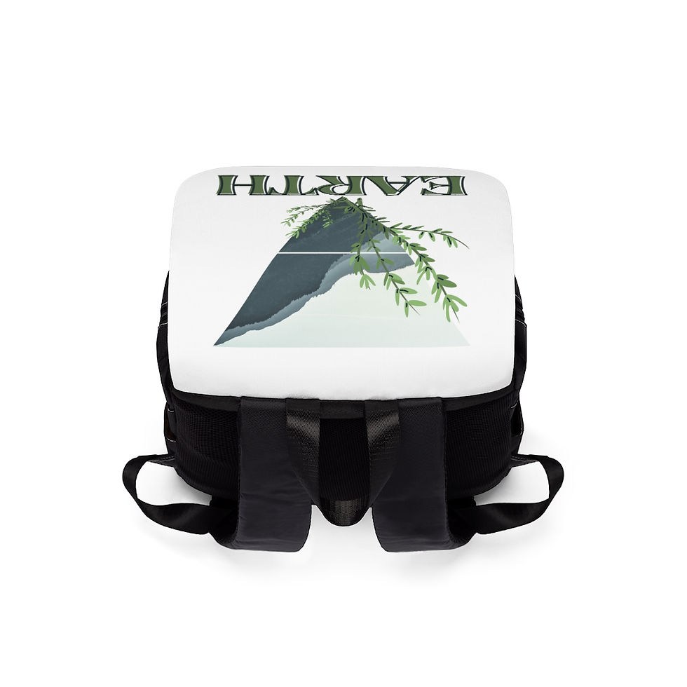 Thumbnail: Earth Element Symbol- Unisex Casual Shoulder Backpack