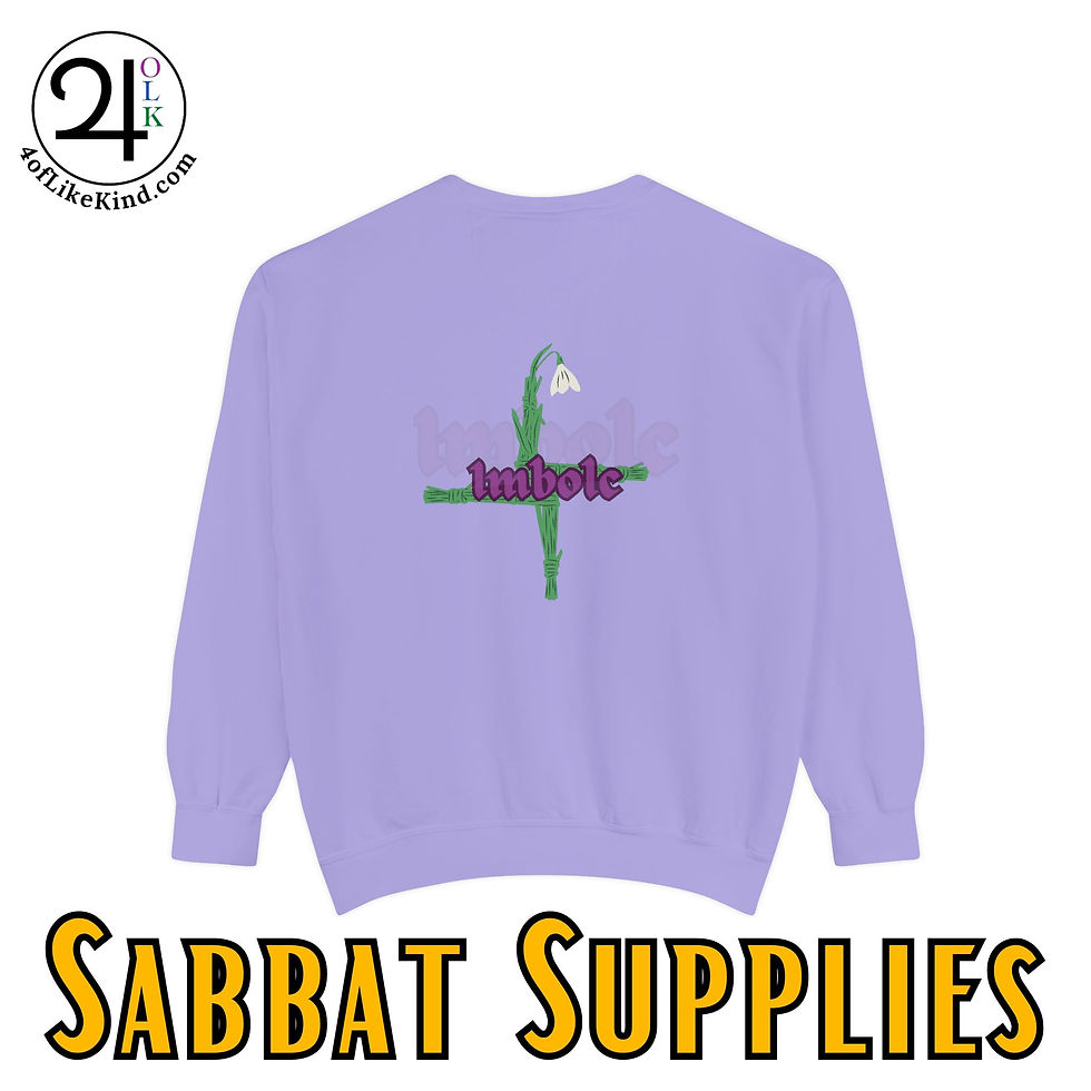 Thumbnail: Imbolc Inspired Unisex Sweatshirt - Celebrate Nature's Awakening