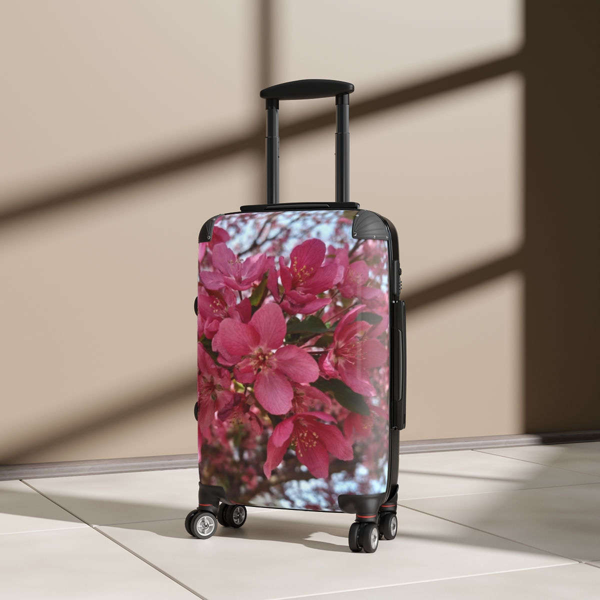 Pink Flower - Suitcases