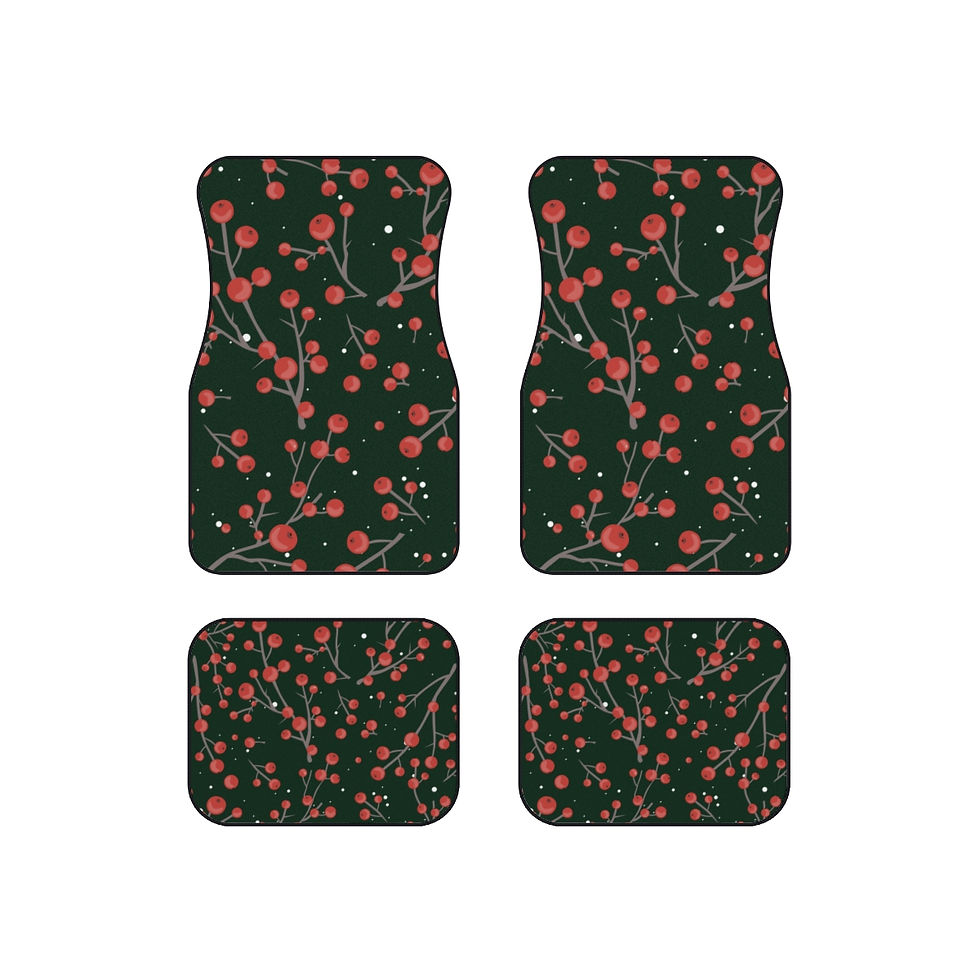 Thumbnail: Holly Berry - Car Mats (Set of 4)