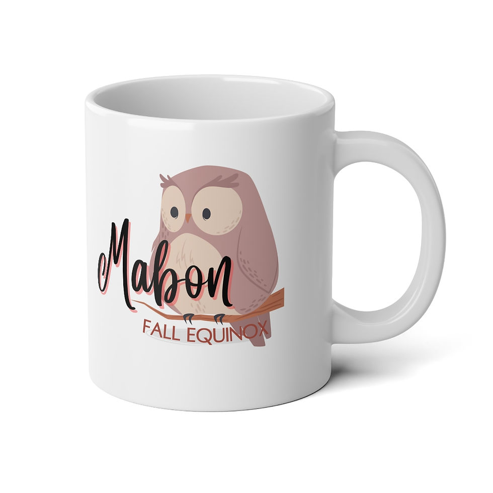 Thumbnail: Mabon Fall Equinox - Owl  -Jumbo Mug, 20oz