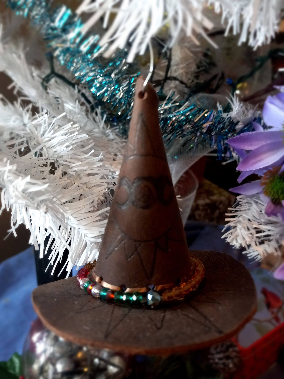 Thumbnail: Mini Leather Witch Hats - Large