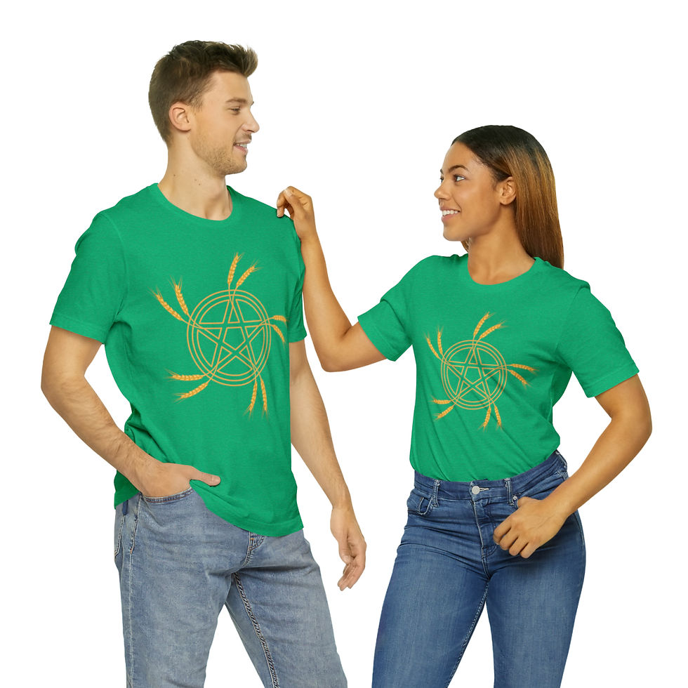 Thumbnail: Harvest Pentacle - Unisex Jersey Short Sleeve Tee