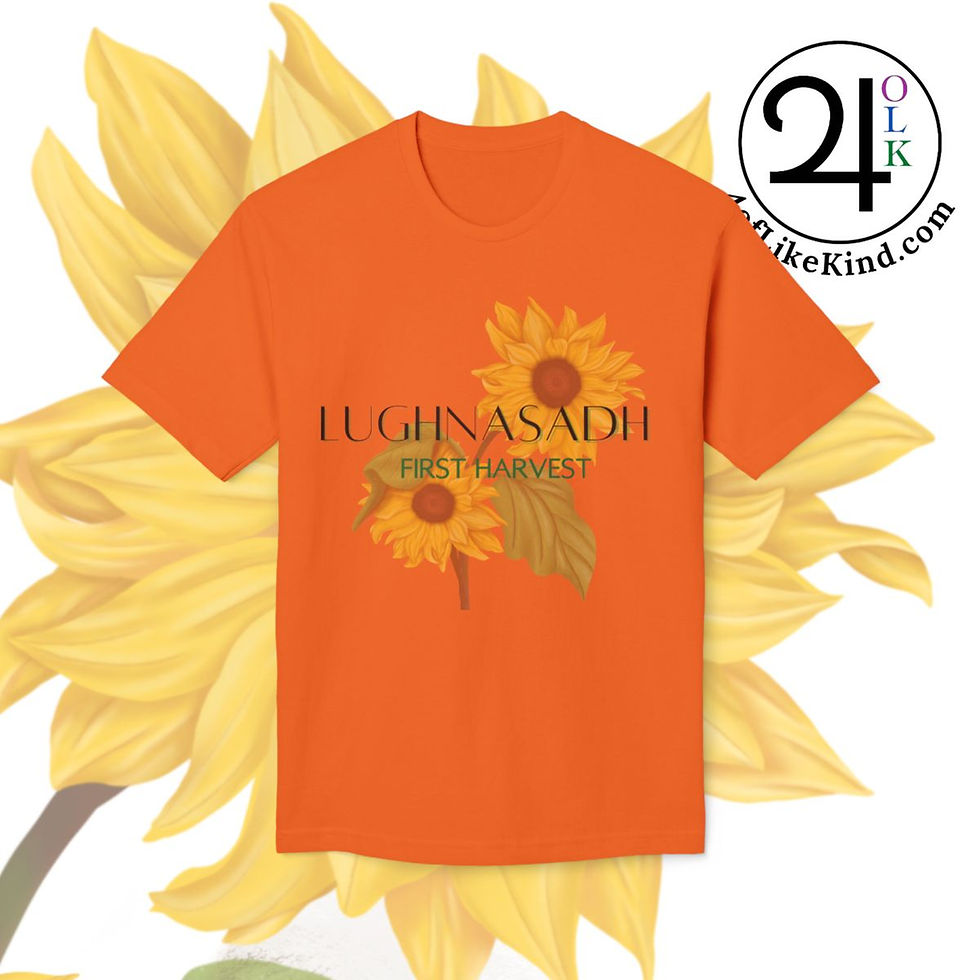 Thumbnail: Lughnasadh - Pagan Sabbat Series - Unisex Midweight T-shirt, Made in US