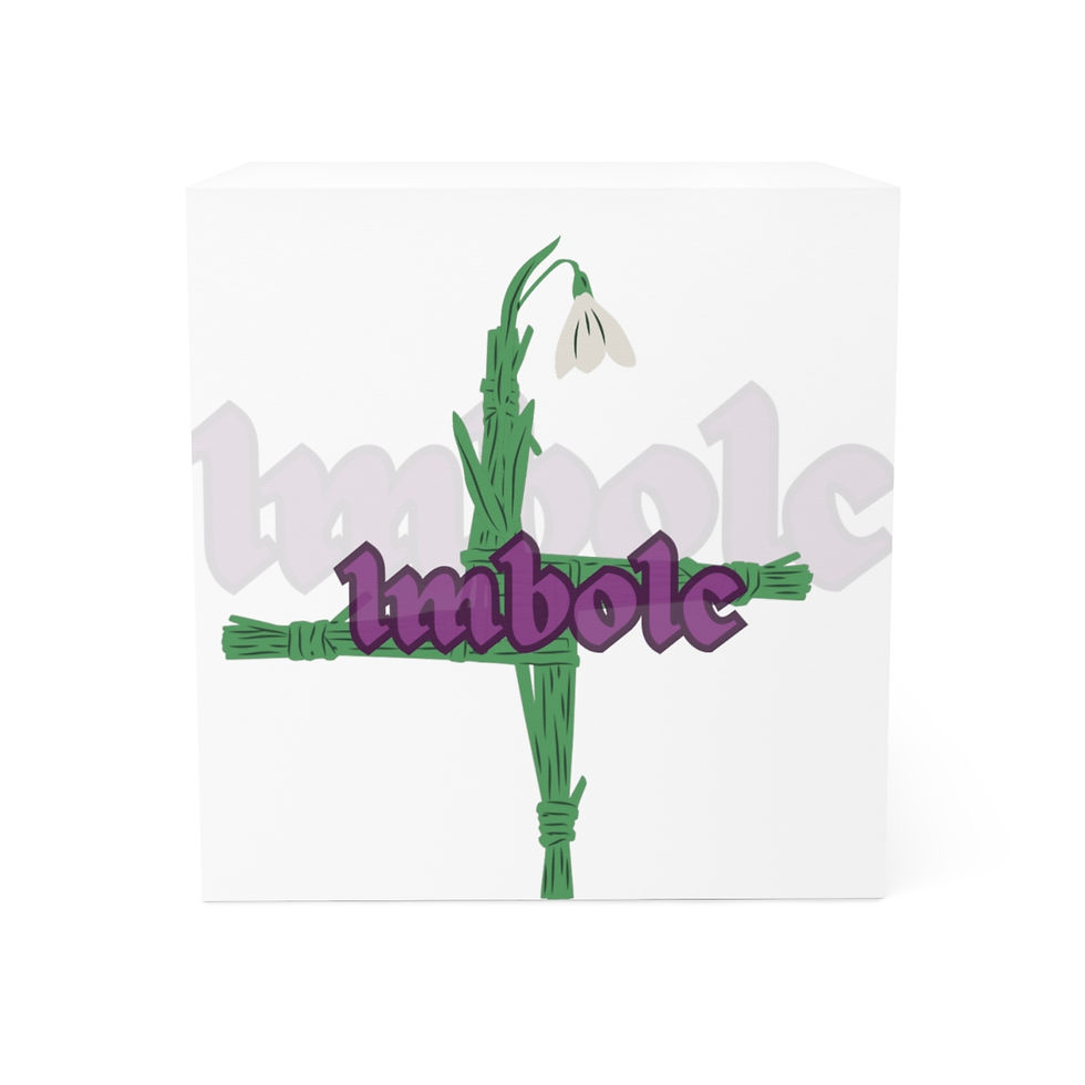 Thumbnail: Imbolc Brigid's Cross  - Note Cube