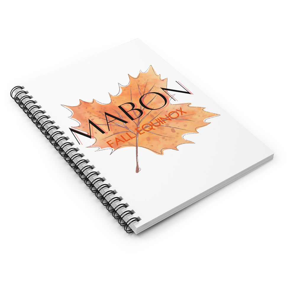 Thumbnail: Mabon Fall Equinox - Pagan Sabbat Series - Spiral Notebook Ruled Line