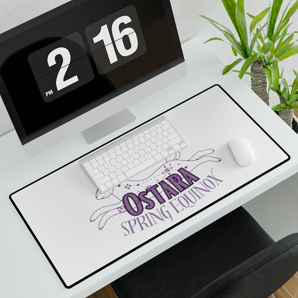 Thumbnail: Ostara - Purple Rabbit  - Desk Mats