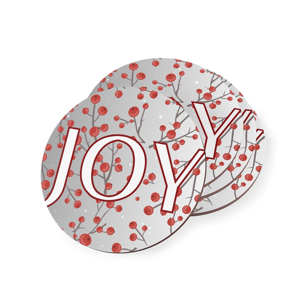 Thumbnail: Joy - White Holly Berry - Coasters