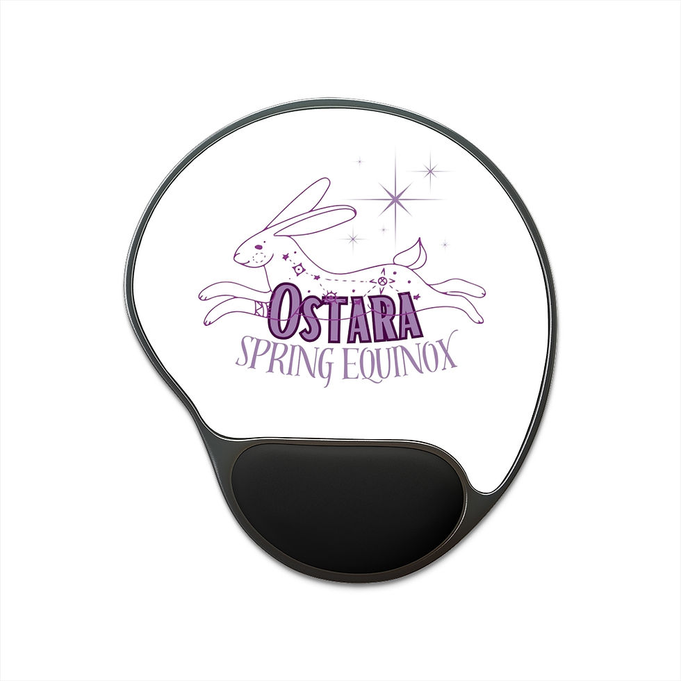 Thumbnail: Ostara - Purple Rabbit  - Mouse Pad With Wrist Rest