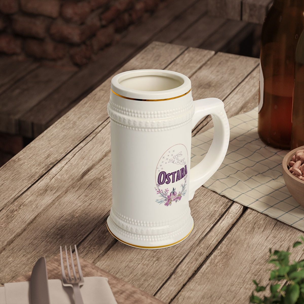 Ostara - Purple Egg - Beer Stein Mug