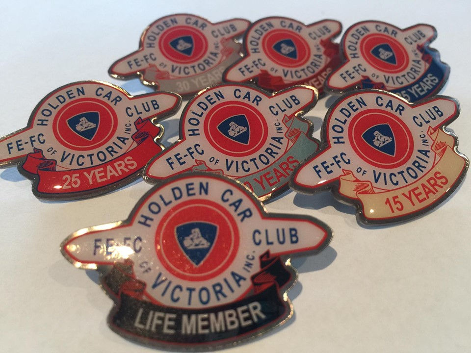 Motorcycle and Car Club life member badges made to order - Bradford Promotions