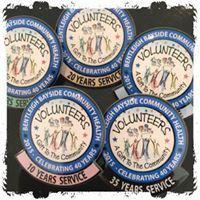 volunteer appreciation badges made to order - Bradford Promotions