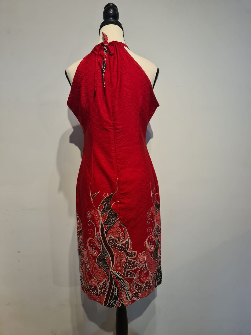 Thumbnail: Floral Satin Dress Size L