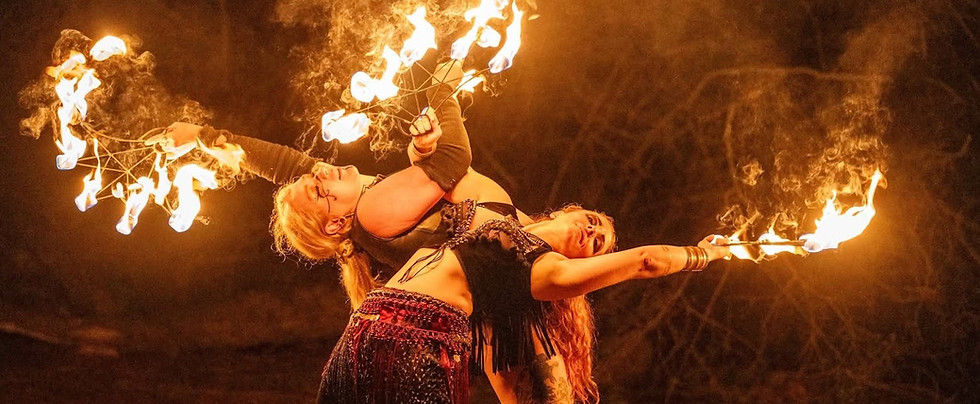 dazzling fire spinners