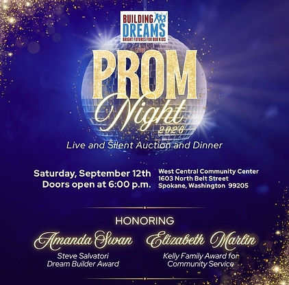 Building Dreams Prom Night Saturday September 12, 2026 at 1603 N Belt Street