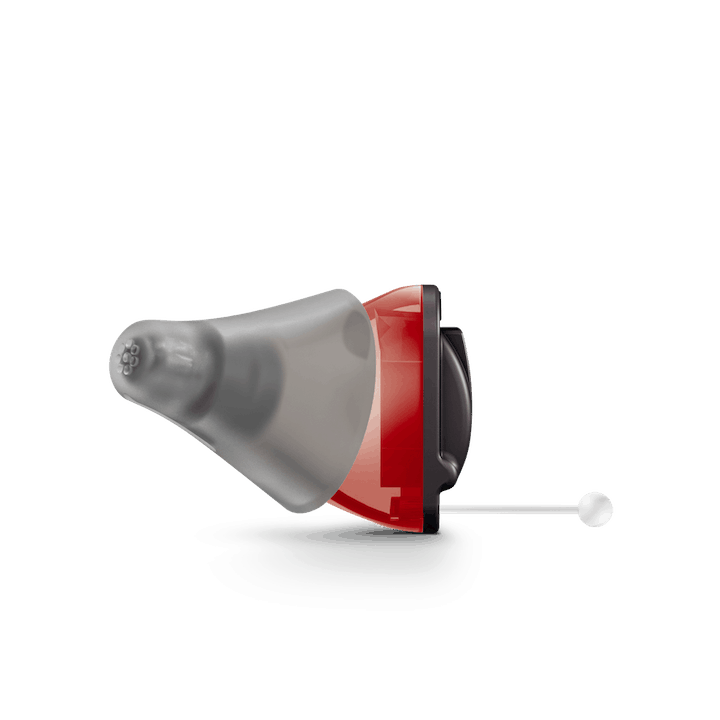 Thumbnail: Close-up view of quiX G6 hearing aid, showcasing its compact and discreet design.